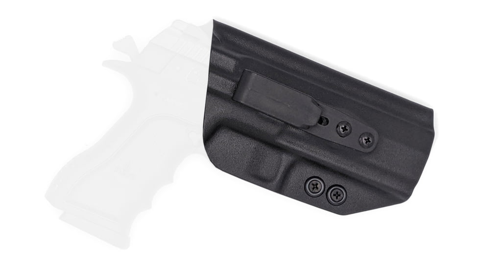 Rounded Tuckable IWB KYDEX Holster, IWI Jericho 941 PSL9 Mid Size Polymer Frame, Right Hand, Black, JRO-941POLYMID-BK-RH-TUCK