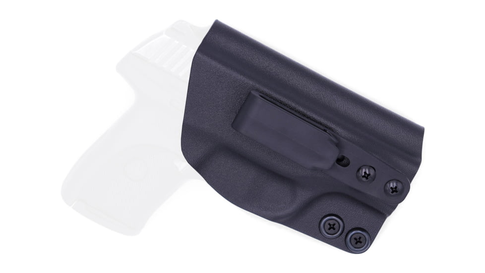 Rounded Tuckable IWB KYDEX Holster, Ruger LC9/LC9s/LC380/EC9s, Right Hand, Black, RGR-LC9LC380-BK-RH-TUCK