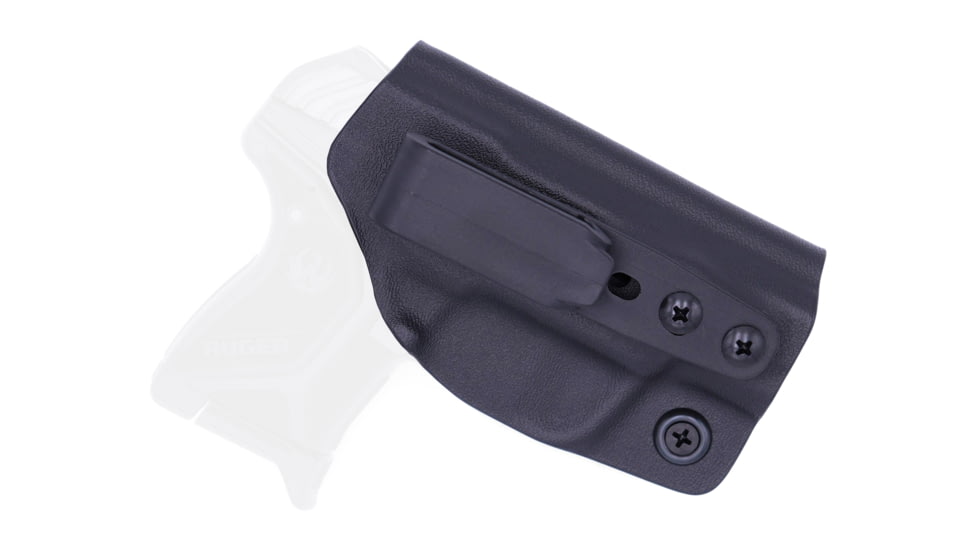 Rounded Tuckable IWB KYDEX Holster, Ruger LCP 2, Ambidextrous, Black, RGR-LCP2-BK-TUCK