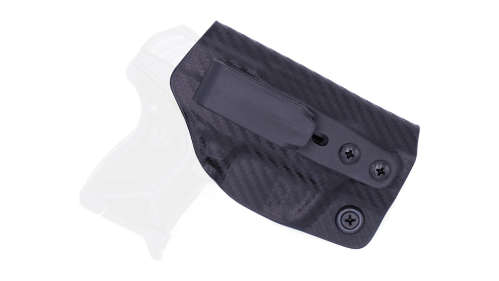 Rounded Tuckable IWB KYDEX Holster, Ruger LCP 2, Ambidextrous, Carbon Fiber Black, RGR-LCP2-CF-TUCK