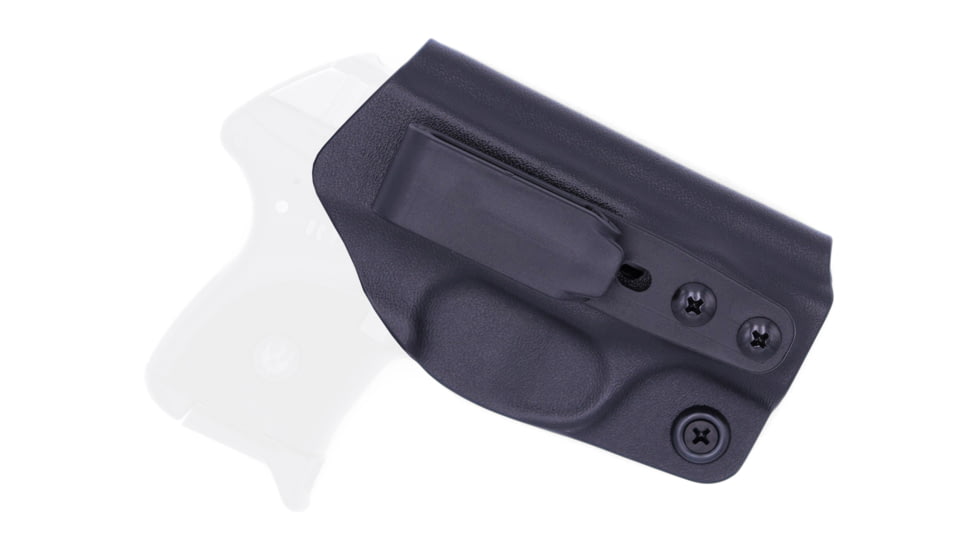 Rounded Tuckable IWB KYDEX Holster, Ruger LCP, Ambidextrous, Black, RGR-LCP-BK-TUCK