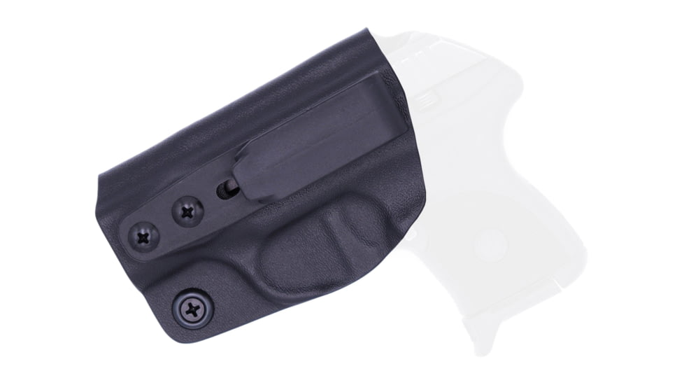 Rounded Tuckable IWB KYDEX Holster, Ruger LCP, Left Hand, Black, RGR-LCP-BK-LH-TUCK