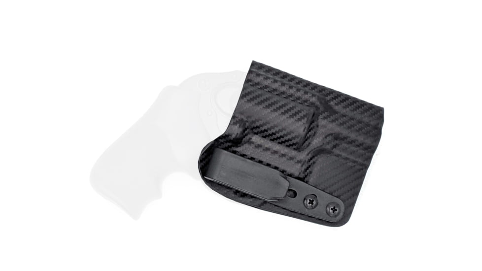Rounded Tuckable IWB KYDEX Holster, Ruger LCR/LCRx, Ambidextrous, Carbon Fiber, RGR-LCR-CF-TUCK