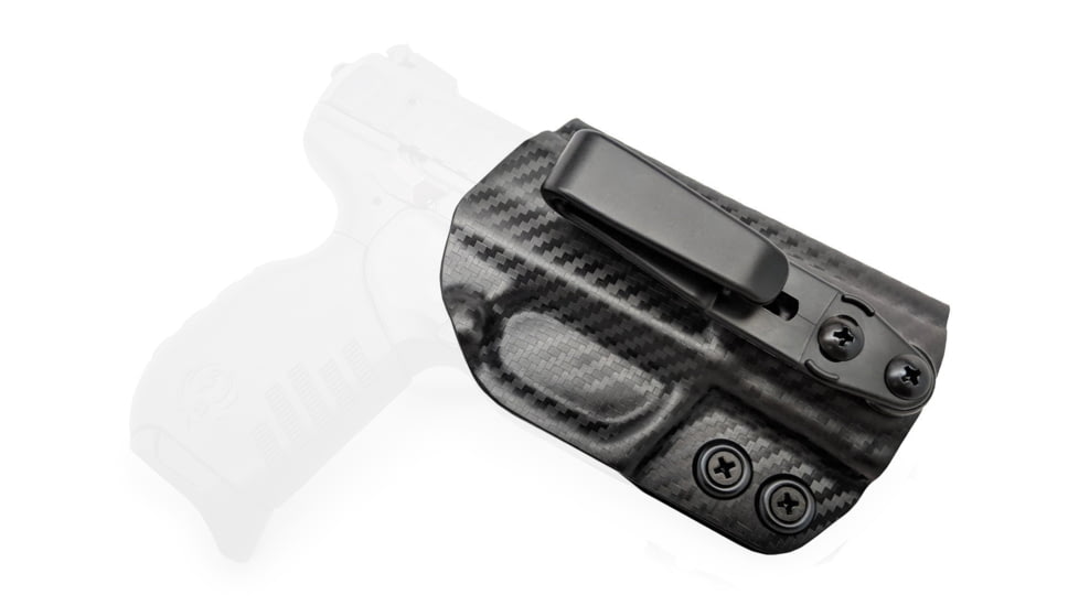 Rounded Tuckable IWB KYDEX Holster, Ruger SR22, Ambidextrous, Carbon Fiber Black, RGR-SR22-CF-TUCK