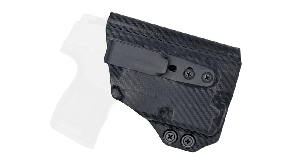 Rounded Tuckable IWB KYDEX Holster, Sig Sauer P365 w/TLR-6, Right Hand, Carbon Fiber, SSR-P365TLR6-CF-RH-TUCK