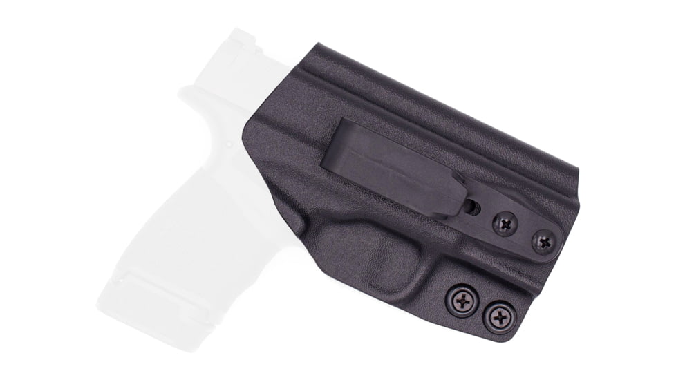 Rounded Tuckable IWB KYDEX Holster, Springfield Hellcat, Ambidextrous, Black, SFA-HELLCAT-BK-TUCK