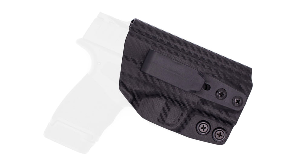 Rounded Tuckable IWB KYDEX Holster, Springfield Hellcat, Right Hand, Carbon Fiber, SFA-HELLCAT-CF-RH-TUCK