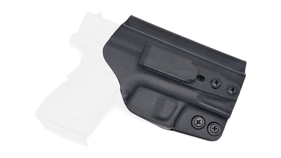 Rounded Tuckable IWB KYDEX Holster, Springfield XD 4in Full Size Service Model Gen1, Ambidextrous, Black, SFA-XD40FS-BK-TUCK