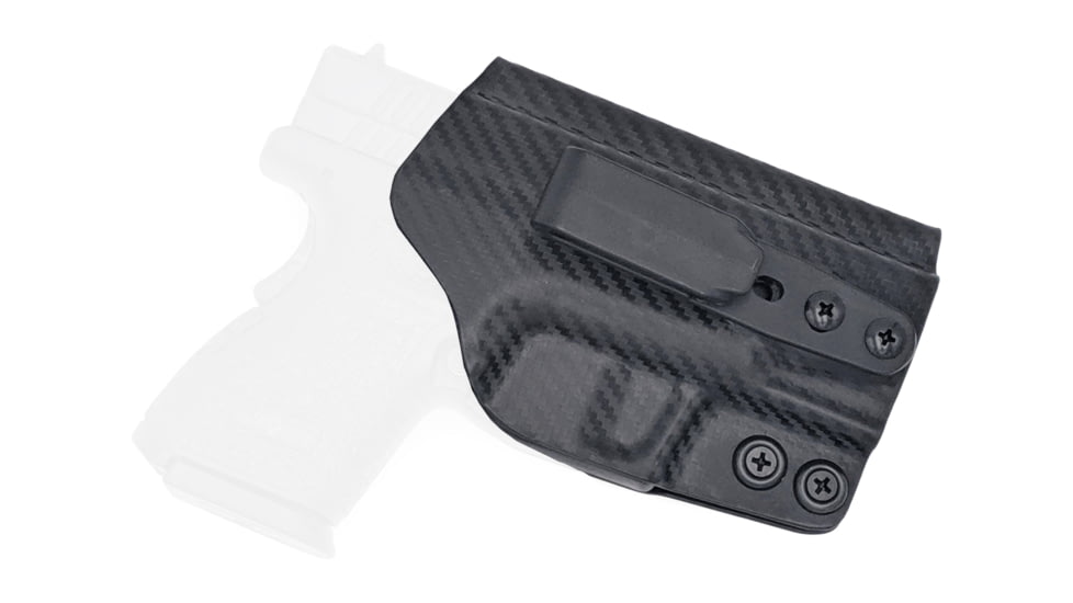 Rounded Tuckable IWB KYDEX Holster, Springfield XD 3in Sub-Compact, Ambidextrous, Carbon Fiber, SFA-XD3SUB-CF-TUCK