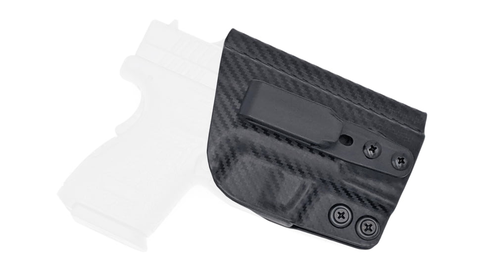 Rounded Tuckable IWB KYDEX Holster, Springfield XD 3in Sub-Compact, Right Hand, Carbon Fiber, SFA-XD3SUB-CF-RH-TUCK