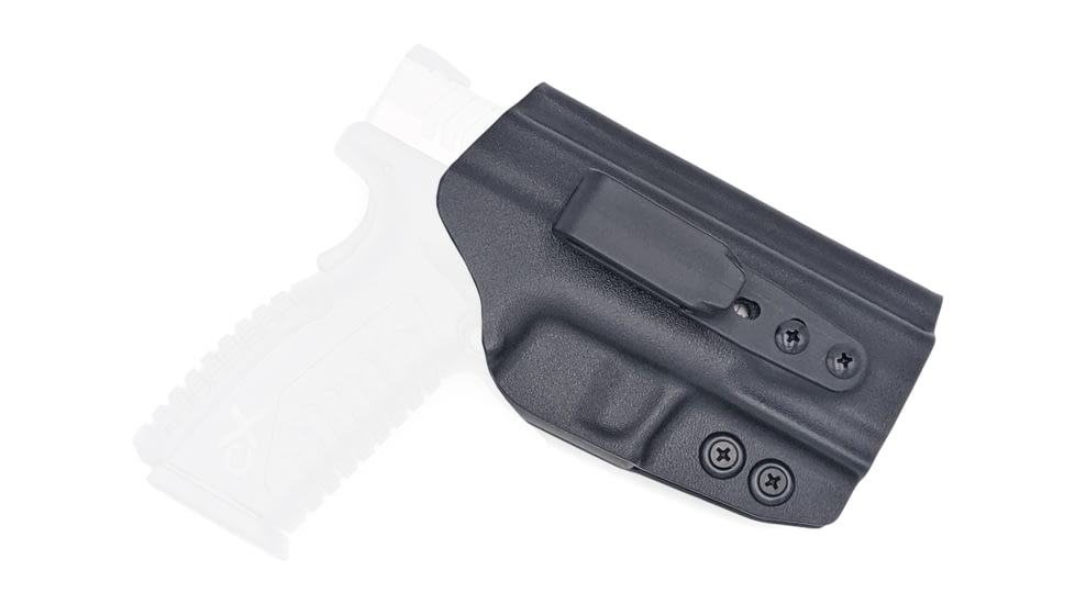 Rounded Tuckable IWB KYDEX Holster, Springfield XD-M 5.25in, Ambidextrous, Black, SFA-XDM525-BK-TUCK