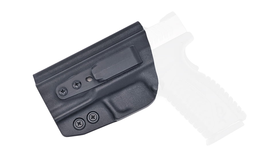 Rounded Tuckable IWB KYDEX Holster, Springfield XD-M 4.5in, Left Hand, Black, SFA-XDM45-BK-LH-TUCK