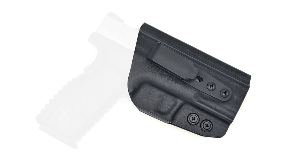 Rounded Tuckable IWB KYDEX Holster, Springfield XD-M 4.5in, Right Hand, Black, SFA-XDM45-BK-RH-TUCK