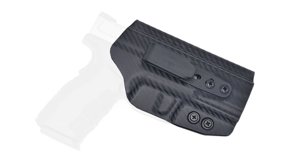 Rounded Tuckable IWB KYDEX Holster, Springfield XD MOD.2 3.3in 45 ACP Sub-Compact, Ambidextrous, Carbon Fiber Black, SFA-XDMOD245-CF-TUCK