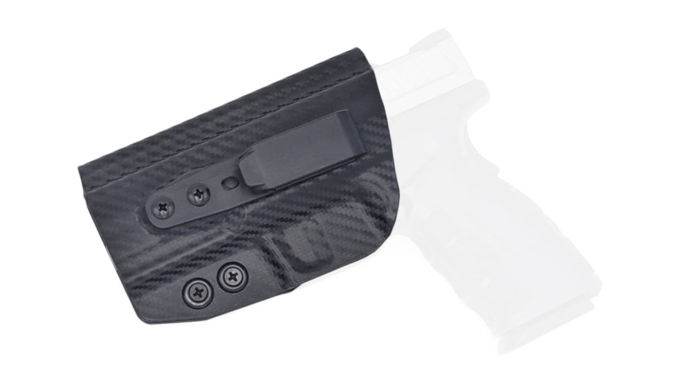 Rounded Tuckable IWB KYDEX Holster, Springfield XD MOD.2 3.3in 45 ACP Sub-Compact, Left Hand, Carbon Fiber Black, SFA-XDMOD245-CF-LH-TUCK