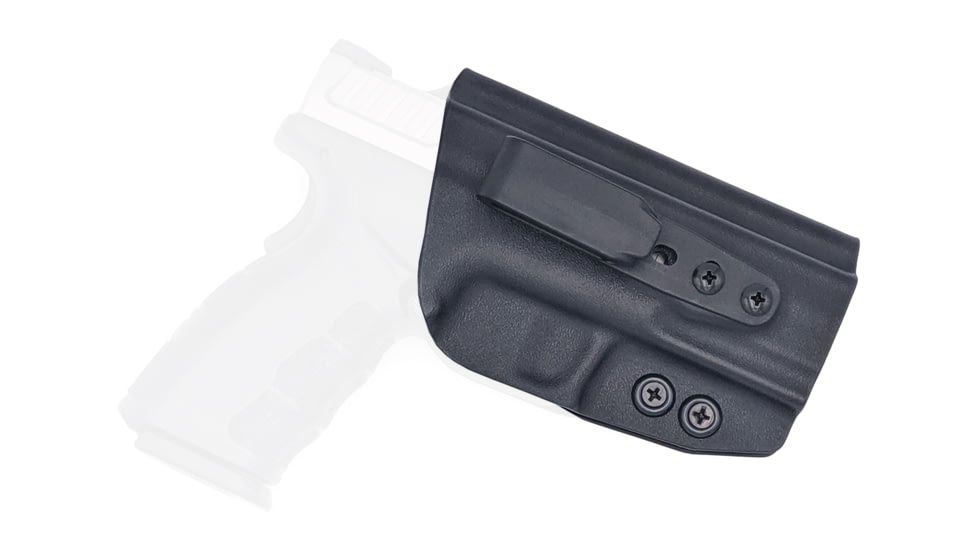 Rounded Tuckable IWB KYDEX Holster, Springfield XD MOD.2 4in Full Size Service Model, Right Hand, Black, SFA-XDMOD240FS-BK-RH-TUCK