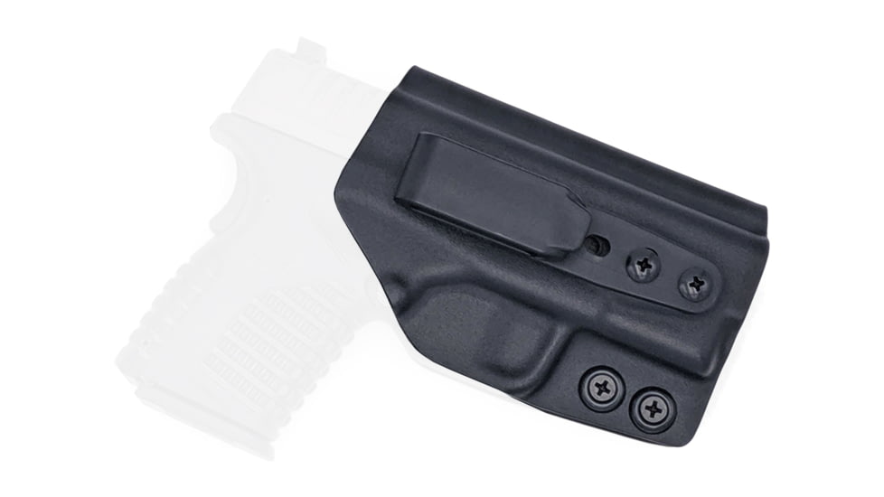 Rounded Tuckable IWB KYDEX Holster, Springfield XD-S 3.3in, Ambidextrous, Black, SFA-XDS-BK-TUCK