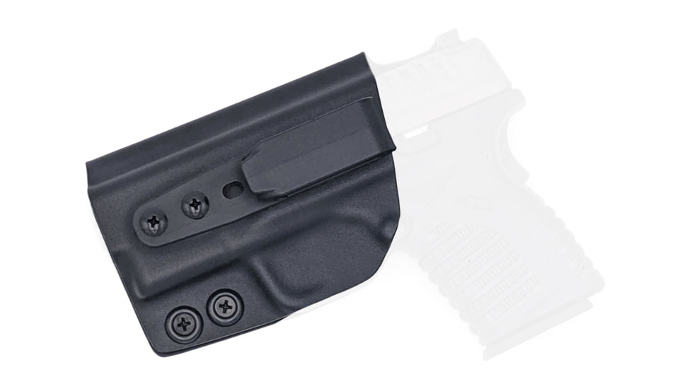 Rounded Tuckable IWB KYDEX Holster, Springfield XD-S 3.3in, Left Hand, Black, SFA-XDS-BK-LH-TUCK