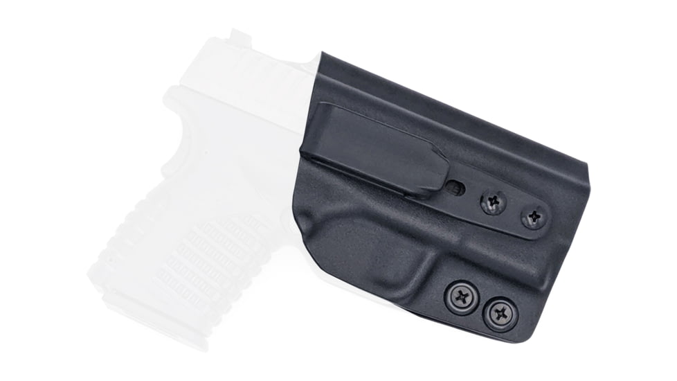 Rounded Tuckable IWB KYDEX Holster, Springfield XD-S 3.3in, Right Hand, Black, SFA-XDS-BK-RH-TUCK