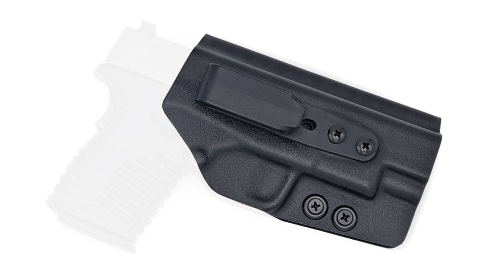 Rounded Tuckable IWB KYDEX Holster, Springfield XD-S 4.0in, Ambidextrous, Black, SFA-XDS40-BK-TUCK
