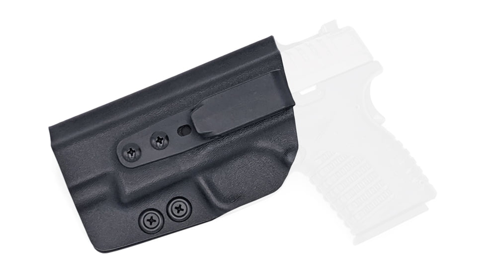 Rounded Tuckable IWB KYDEX Holster, Springfield XD-S 4.0in, Left Hand, Black, SFA-XDS40-BK-LH-TUCK
