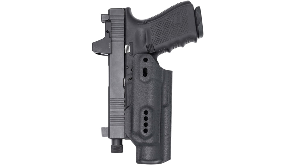 Rounded Weapon Mounted Light Holster for Streamlight TLR-1, Ambidextrous, Black, CEH000013