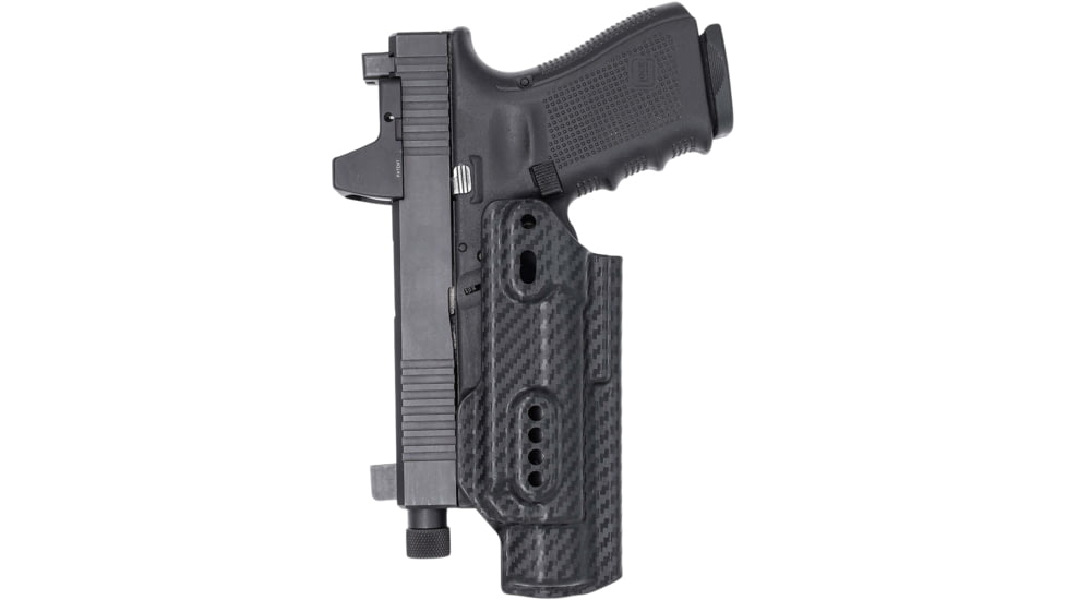 Rounded Weapon Mounted Light Holster for Streamlight TLR-1, Ambidextrous, Carbon Fiber Black, CEH000011