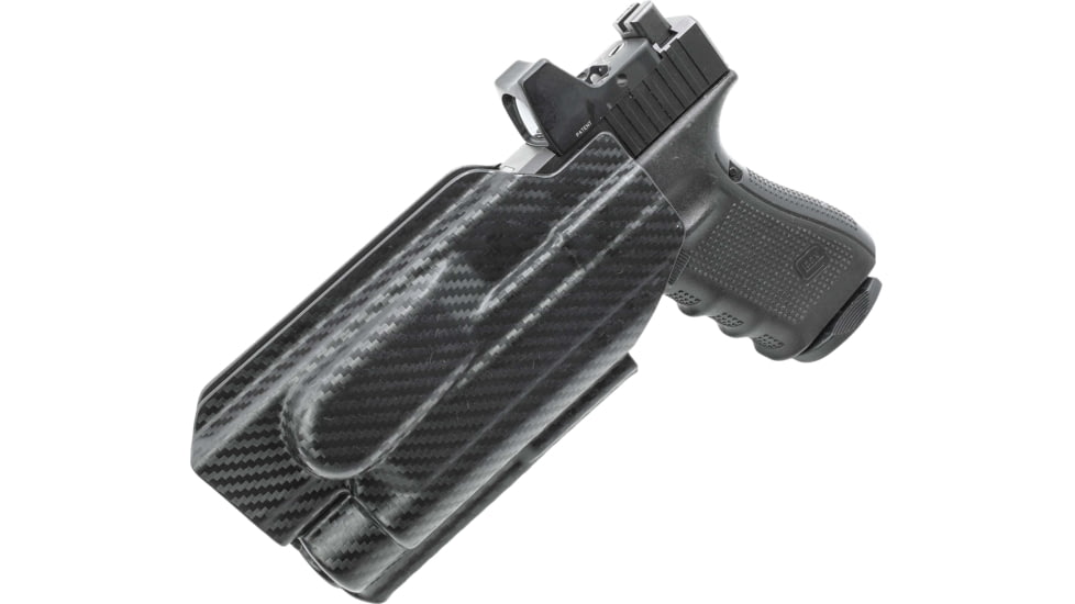 Rounded Weapon Mounted Light Holster for Streamlight TLR-1, Left, Carbon Fiber Black, CEH000005