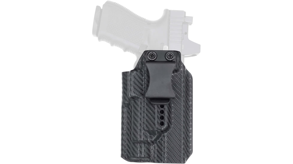 Rounded Weapon Mounted Light Holster for Streamlight TLR-1, Right, Carbon Fiber, ARC-TLR1-CF-RH-LUX