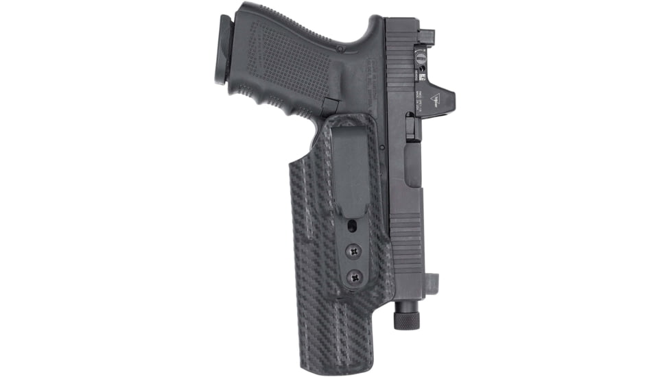 Rounded Weapon Mounted Light Holster for Surefire X300UA/B, Ambidextrous, Carbon Fiber Black, CEH000004