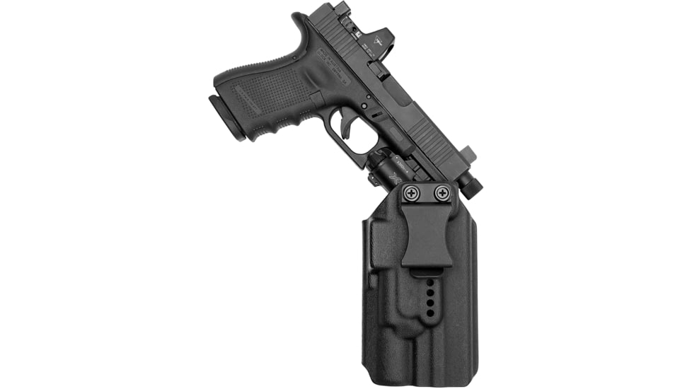 Rounded Weapon Mounted Light Holster for Surefire X300UA/B, Right, Black, CEH000014