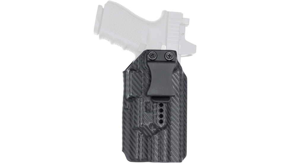 Rounded Weapon Mounted Light Holster for Surefire X300UA/B, Right, Carbon Fiber, ARC-X300UAB-CF-RH-LUX