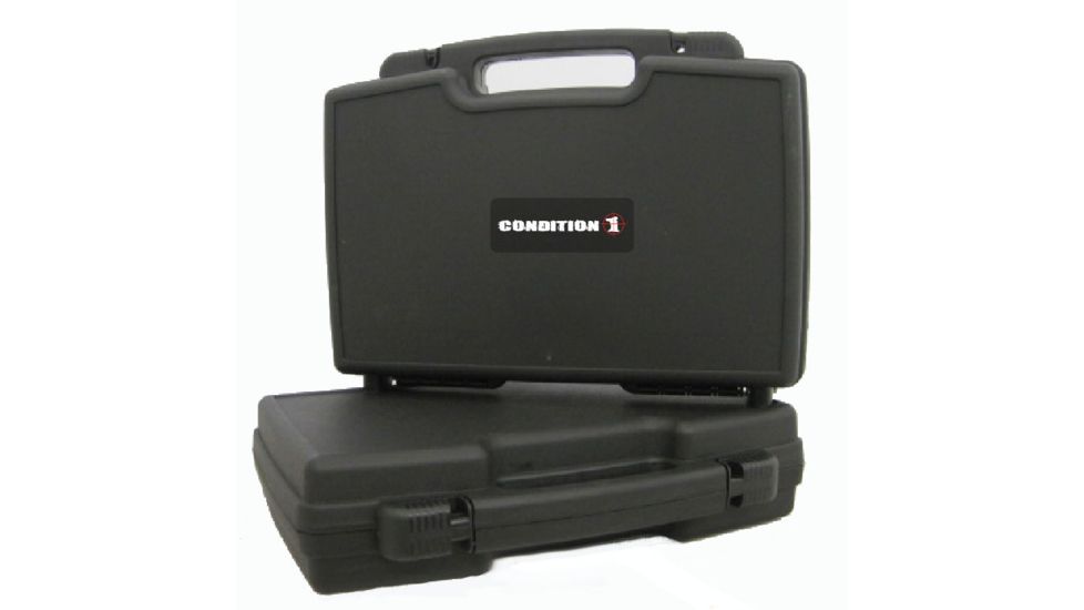 Condition 1 14in. Large Pistol Case w/ Slide Latch, Black H087BKF8055LNO