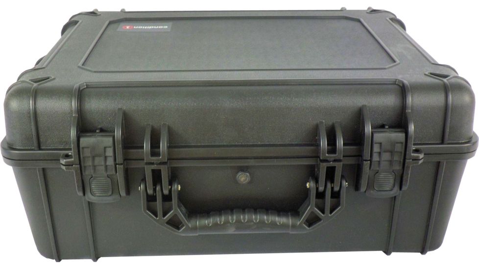 Condition 1 289 Airtight/Watertight Large Protective Case w/Foam,Black,24.53x19.55x9.90in H289BKF9321AC1