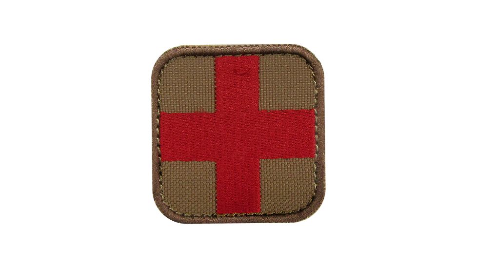 Condor Outdoor Blood Type O- Patch, Single, Coyote Brown/Red, 231-498