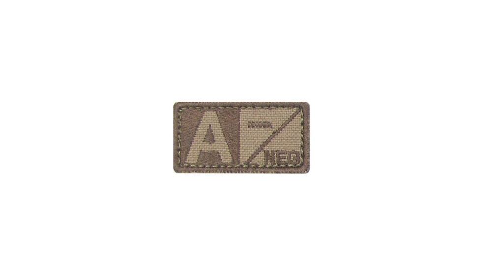 Condor Outdoor Blood Type Patch 6 Pcs/Pack, Aneg, Coyote Brown, 229A-498