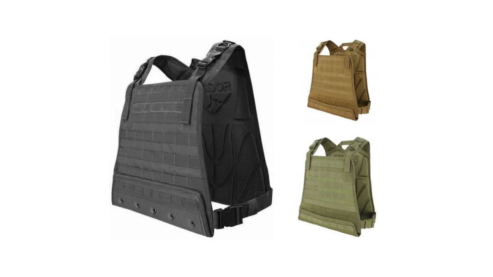 Condor Compact Plate Carrier, Black, Coyote Brown, Olive Drab