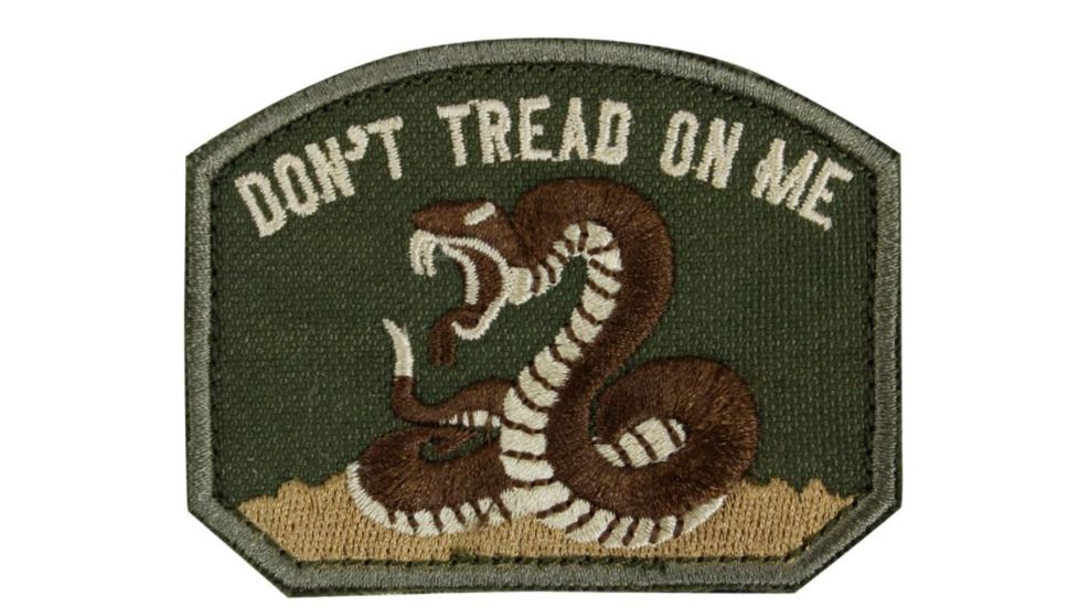 Condor Outdoor Dont Tread On Me Patch, 6 Pcs/Pack, Olive Drab, 181002-001