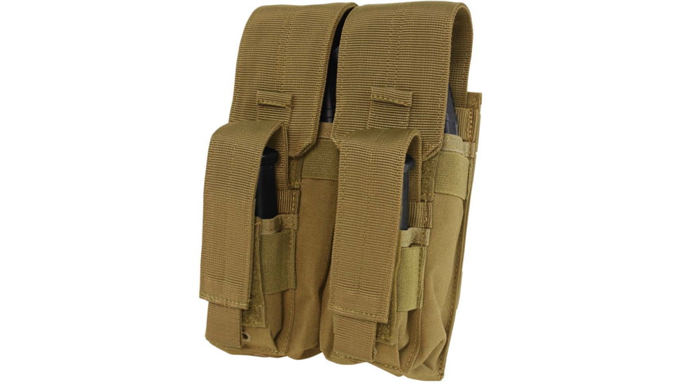 Condor Outdoor Double AK Kangaroo Mag Pouch, Coyote Brown, 12-MA71-498
