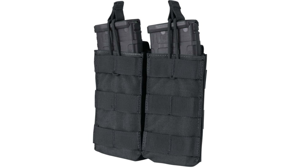 Condor Outdoor Double M4/M16 Open Top Mag Pouch, Black MA19-002