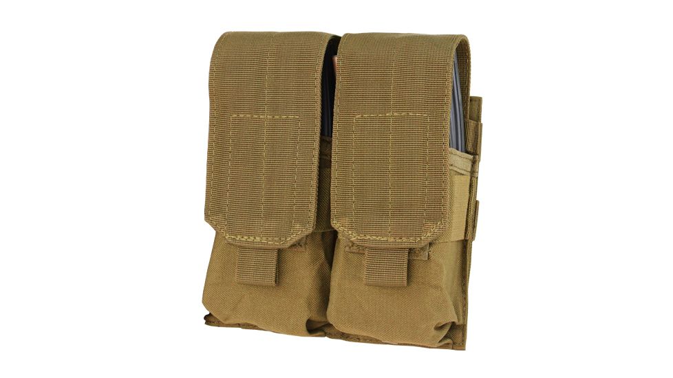 Condor Outdoor Double M4 Magazine Pouch, Coyote Brown, 12-MA4-498