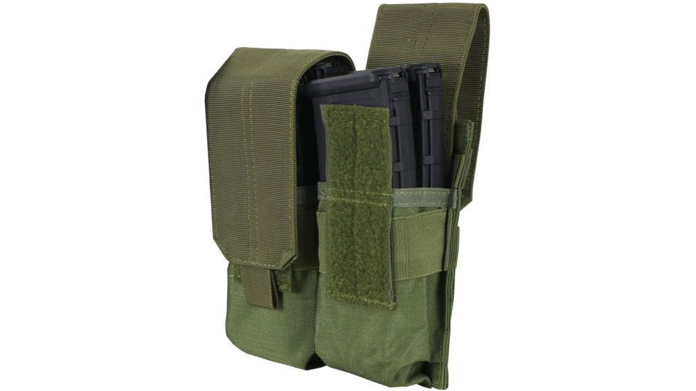 Condor Outdoor Double M4 Mag Pouch, Olive Drab, MA4-001
