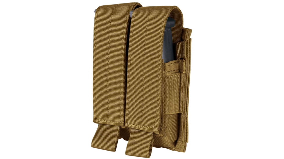 Condor Outdoor Double Pistol Mag Pouch, Coyote Brown, 12-MA23-498
