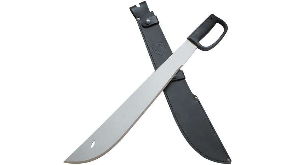 Condor Tool and Knife El Salvador Machete Fixed Blade Knife, 18.25in, 1075HC Steel, Satin, CTK2809-18