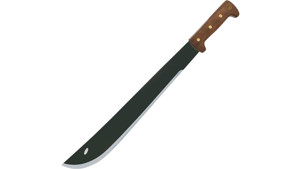 Condor Tool and Knife El Salvador Machete Wood Knife, 23in Overall, 18in Black Traction Coated 1075Hc Steel Blade, Brown Wood, CTK2020HCW