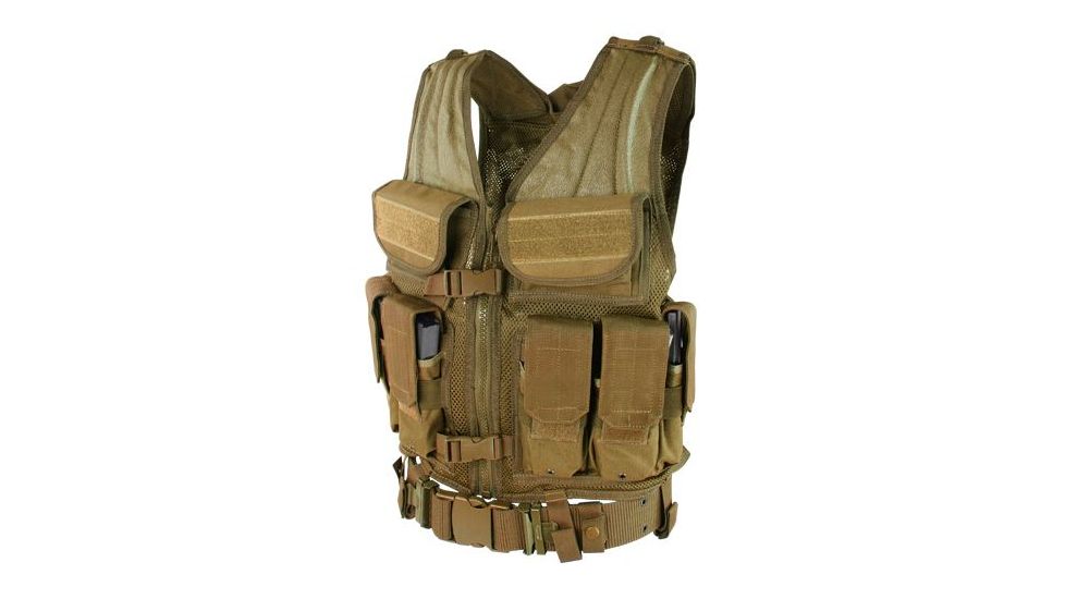 Condor Outdoor Elite Tactical Vest, Coyote Brown, ETV-498