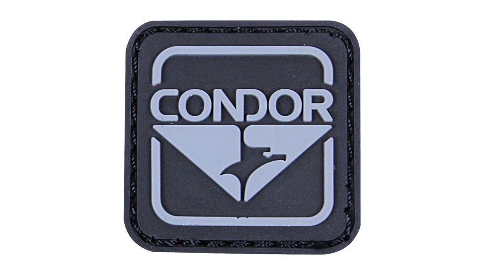Condor Outdoor Emblem Pvc 10 Pcs/Pack, Black/Grey, 18001-002