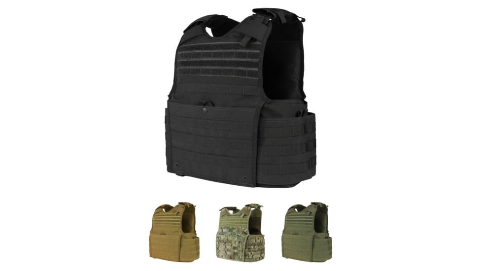 Condor Enforcer Releasable Plate Carrier, Black, Coyote Brown, MultiCam, Olive Drab