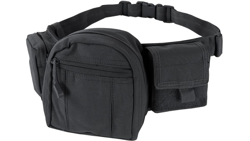 Condor Outdoor Fanny Pack Waist Bag, Black, 143-002