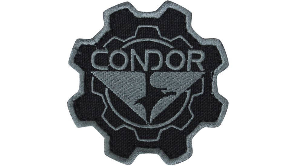 Condor Outdoor Gear Patch, 6 Pcs/Pack, Black, 243-002